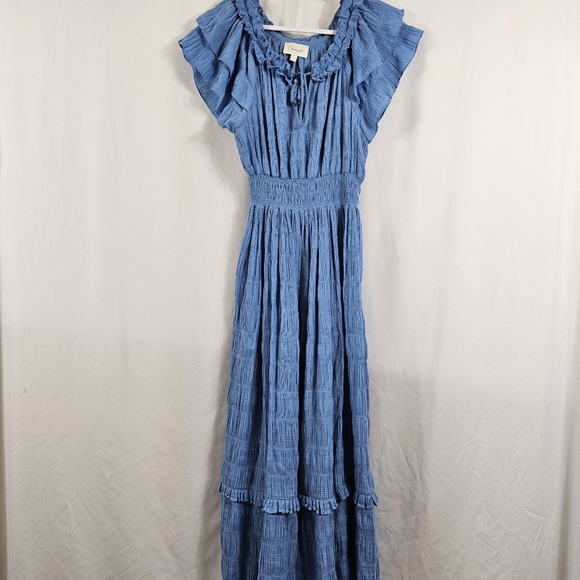 Cleobella Santana Maxi Dress in Blue - Size L - Picture 1 of 13